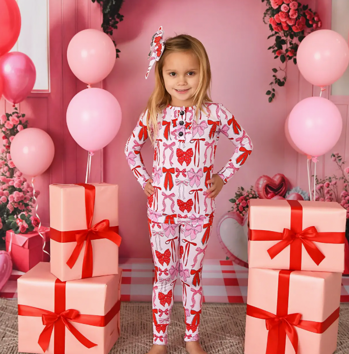 Rosalie Ruffle Zip Valentines Day Bamboo