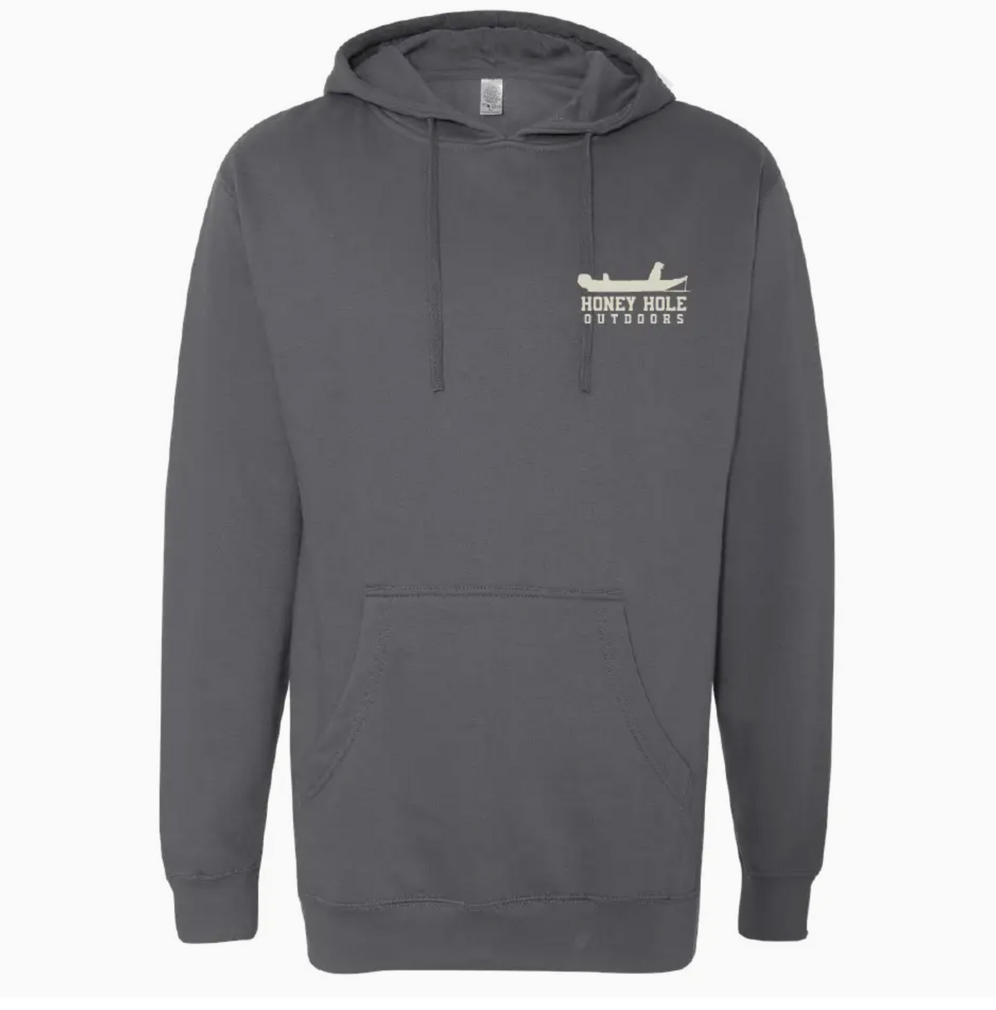 Fleece Hoodie - Boat Buddy - Charcoal