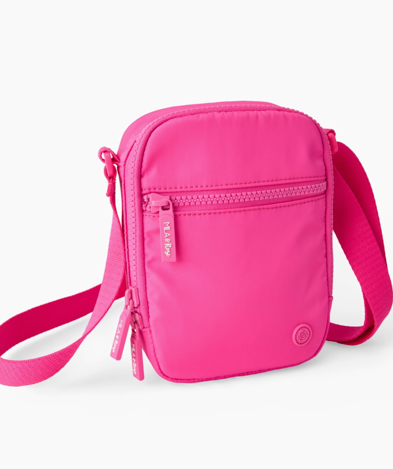 Neon Pink Crossbody Bag