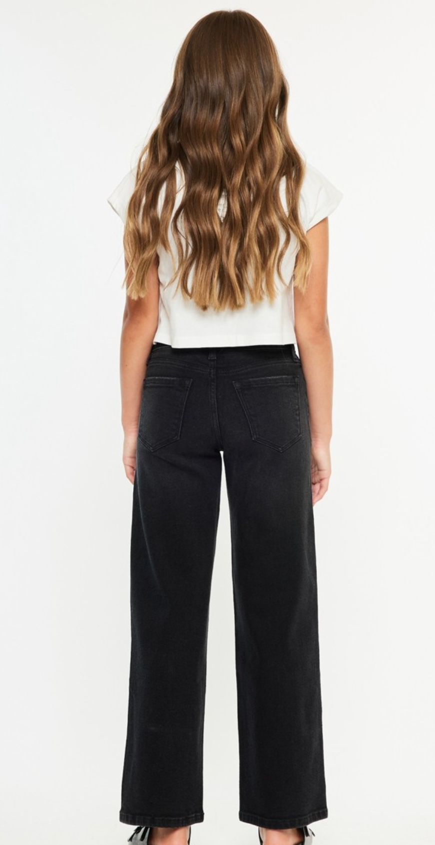 Youth High Rise Wide Leg Jeans