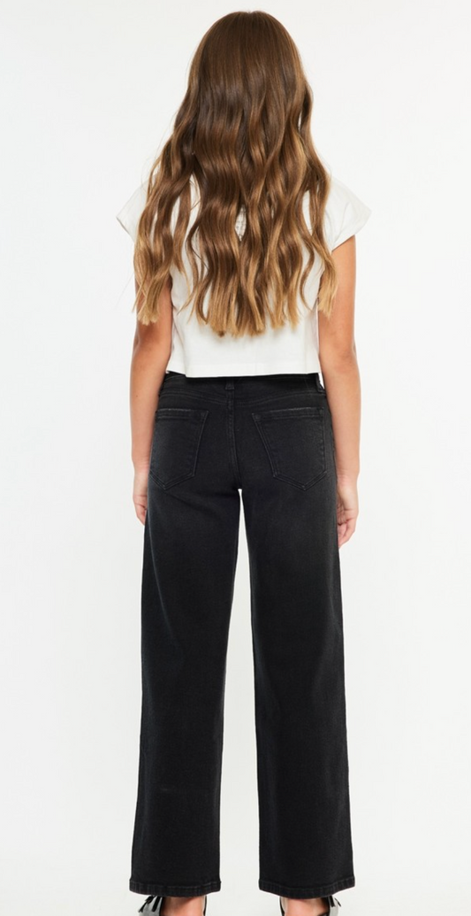 Youth High Rise Wide Leg Jeans
