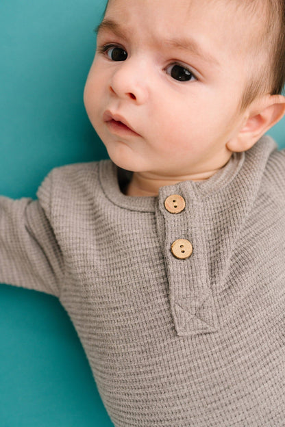 Pebble Gray Waffle Cozy Set