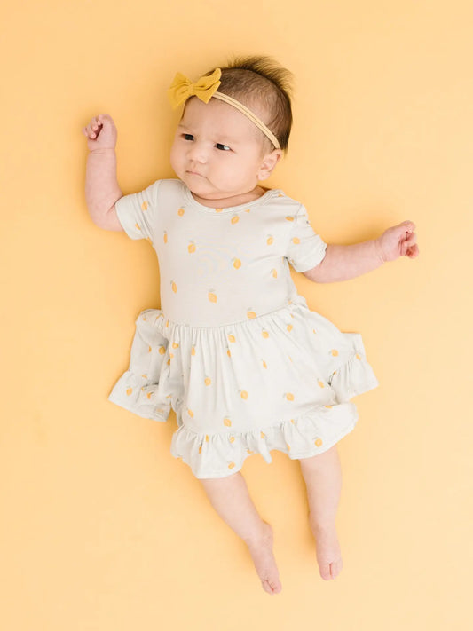 Lemon Delight Bodysuit Bamboo Dress