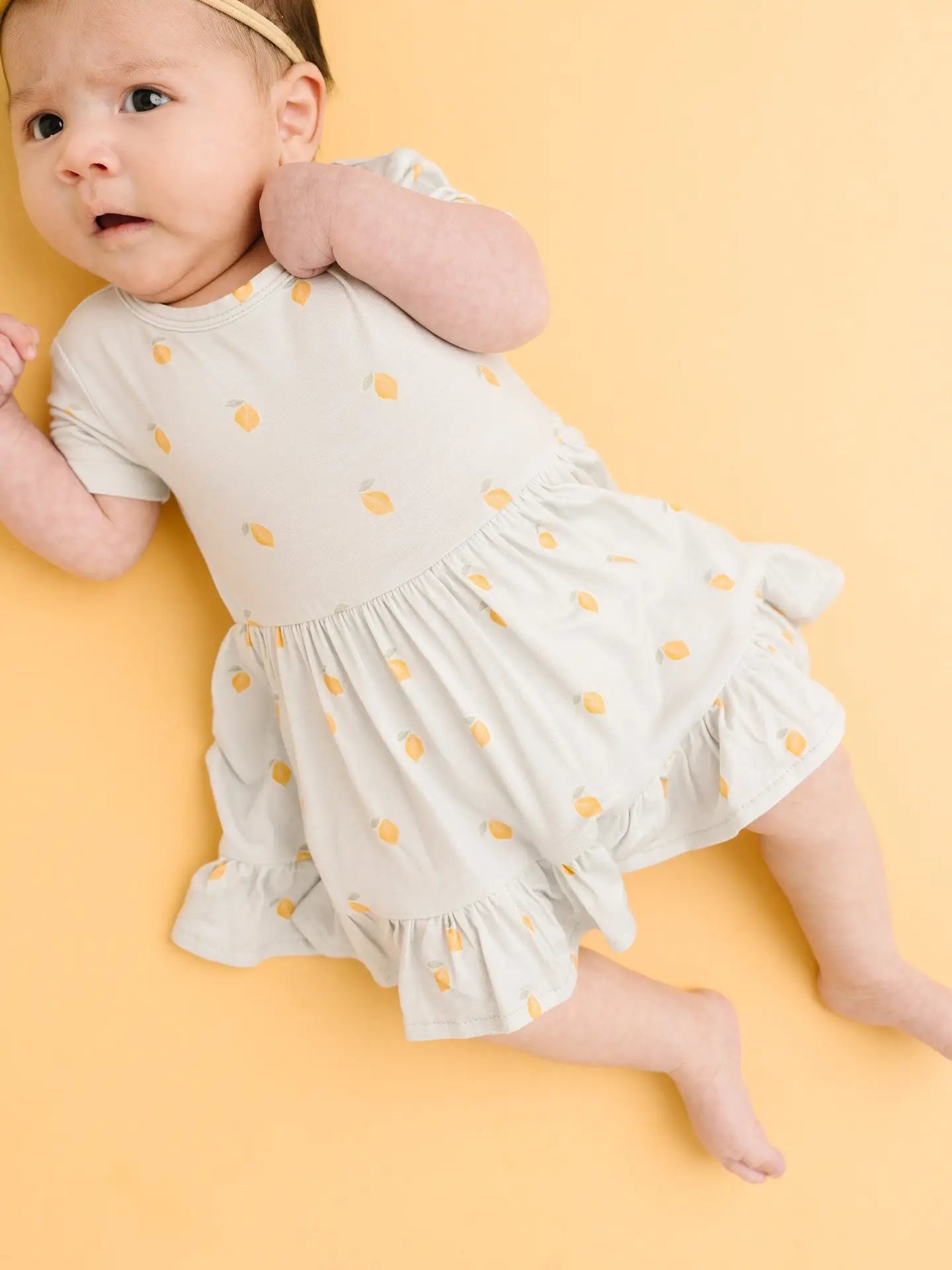 Lemon Delight Bodysuit Bamboo Dress