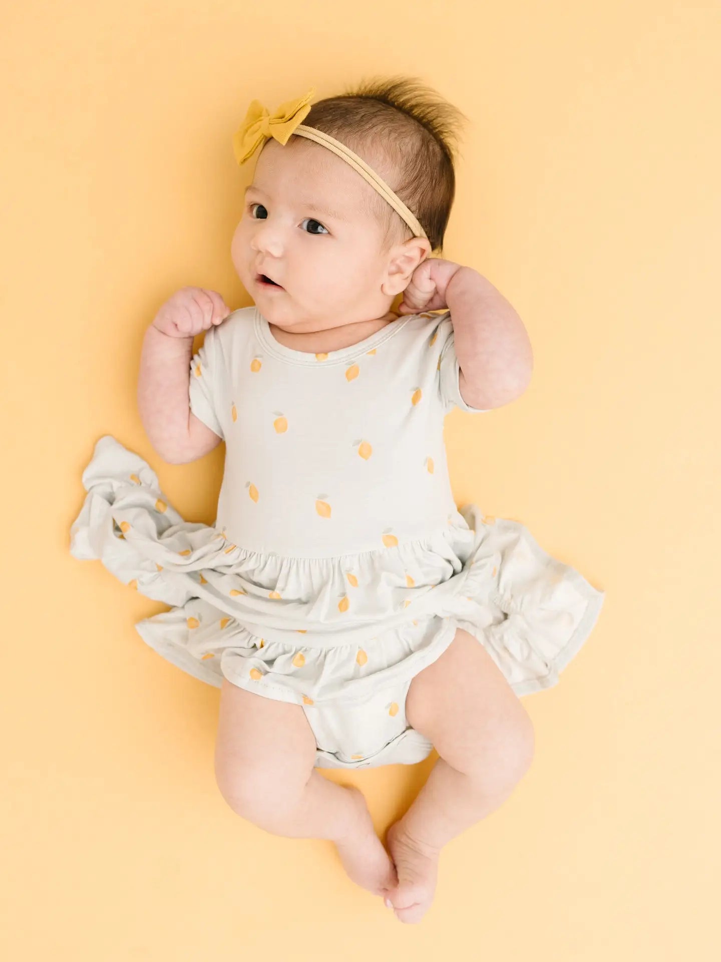 Lemon Delight Bodysuit Bamboo Dress