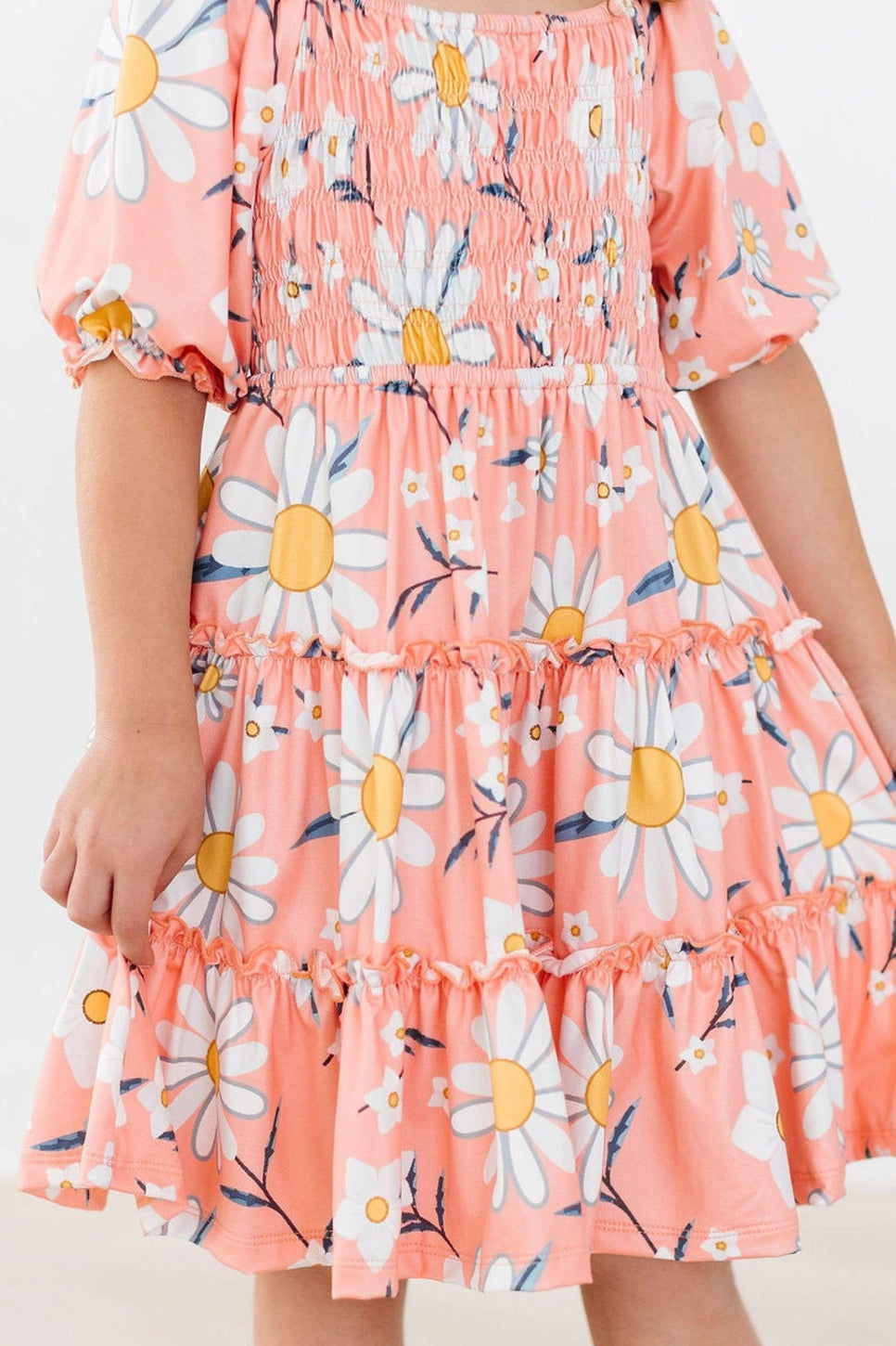Daisy Darling Smocked Ruffle Dress