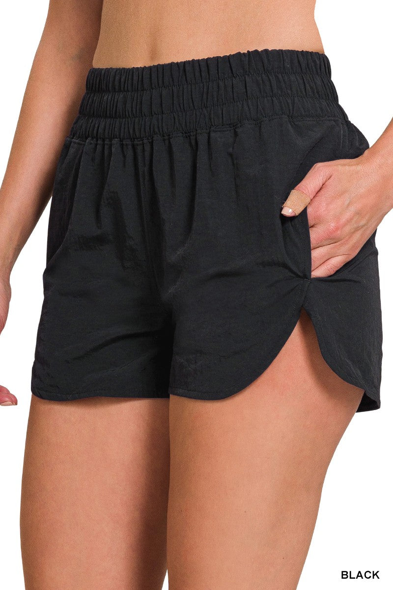 Wholebreaker Smocked Running Shorts