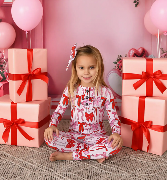 Rosalie Ruffle Zip Valentines Day Bamboo