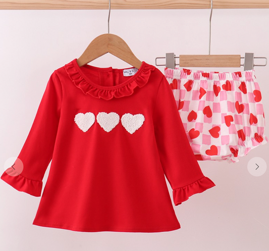 Red Heart French Knot Bloomer Set