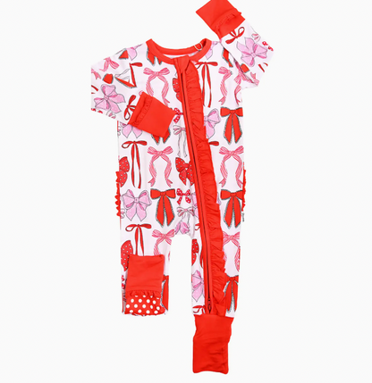 Rosalie Ruffle Zip Valentines Day Bamboo