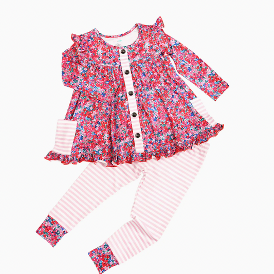 Juliette Peplum Set Valentines Day Clothing Outfit