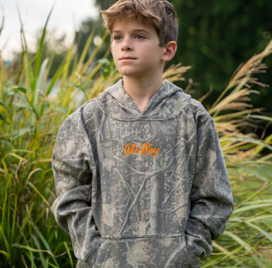 OLE BOY Deadwood Camo Logo Hoodie Youth