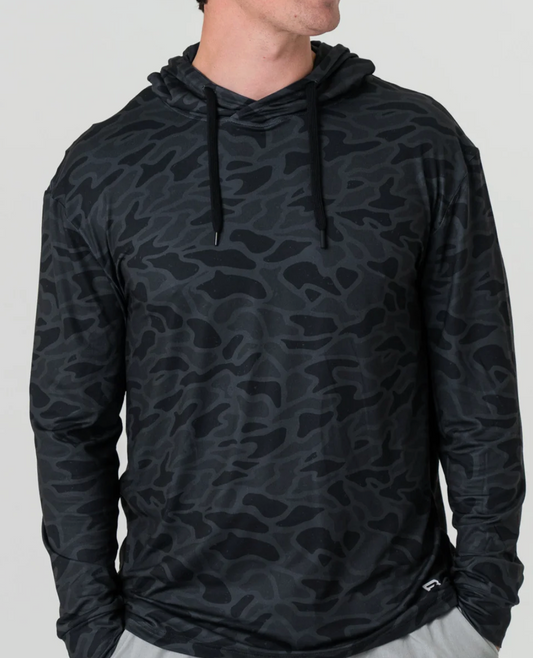 Performance Hoodie-Black Camo
