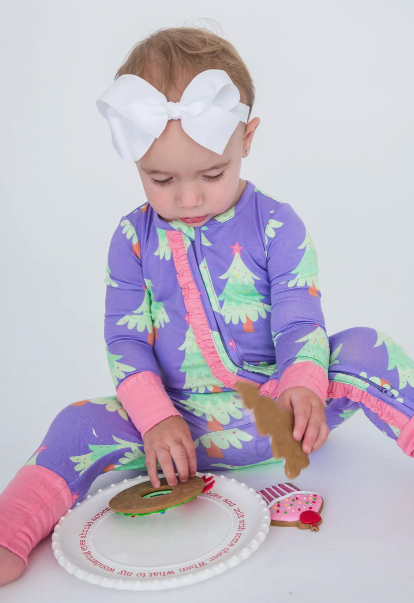 Softsnooze™ Baby Girls Bamboo Viscose Purple Twinkling Trees