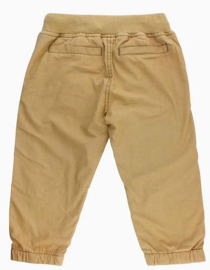 Boys Dark Khaki Jogger Pants