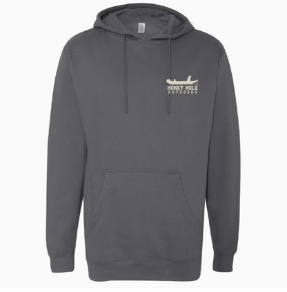 Fleece Hoodie - Boat Buddy - Charcoal