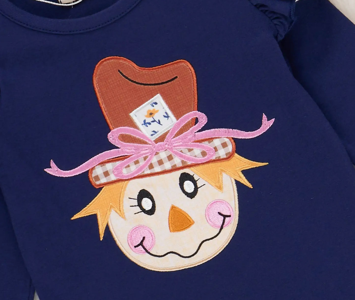 Little Crow Keeper Embroidered Ruffle Romper