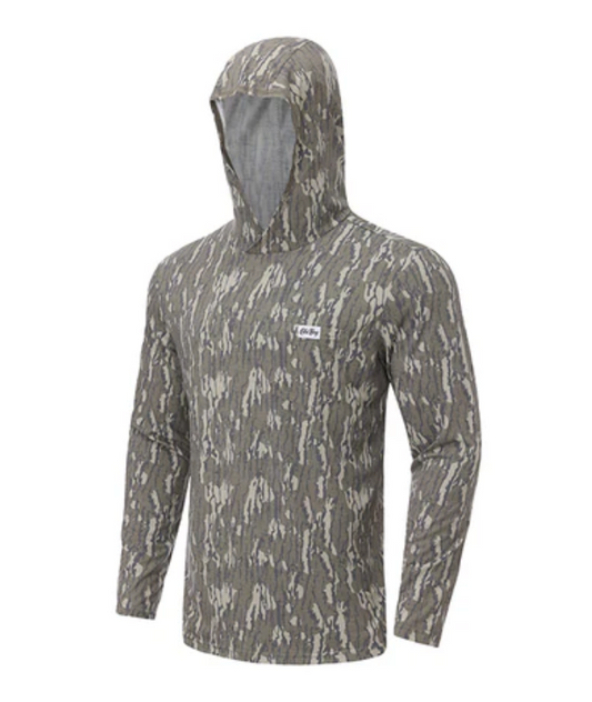 OLE BOY Performance Hooded Tee - Bottomland Camo