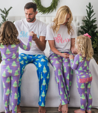 Softsnooze™ Girls Bamboo Viscose Purple Pajama Set