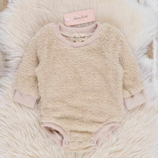 Soft Sherpa Teddy Bubble - Cream